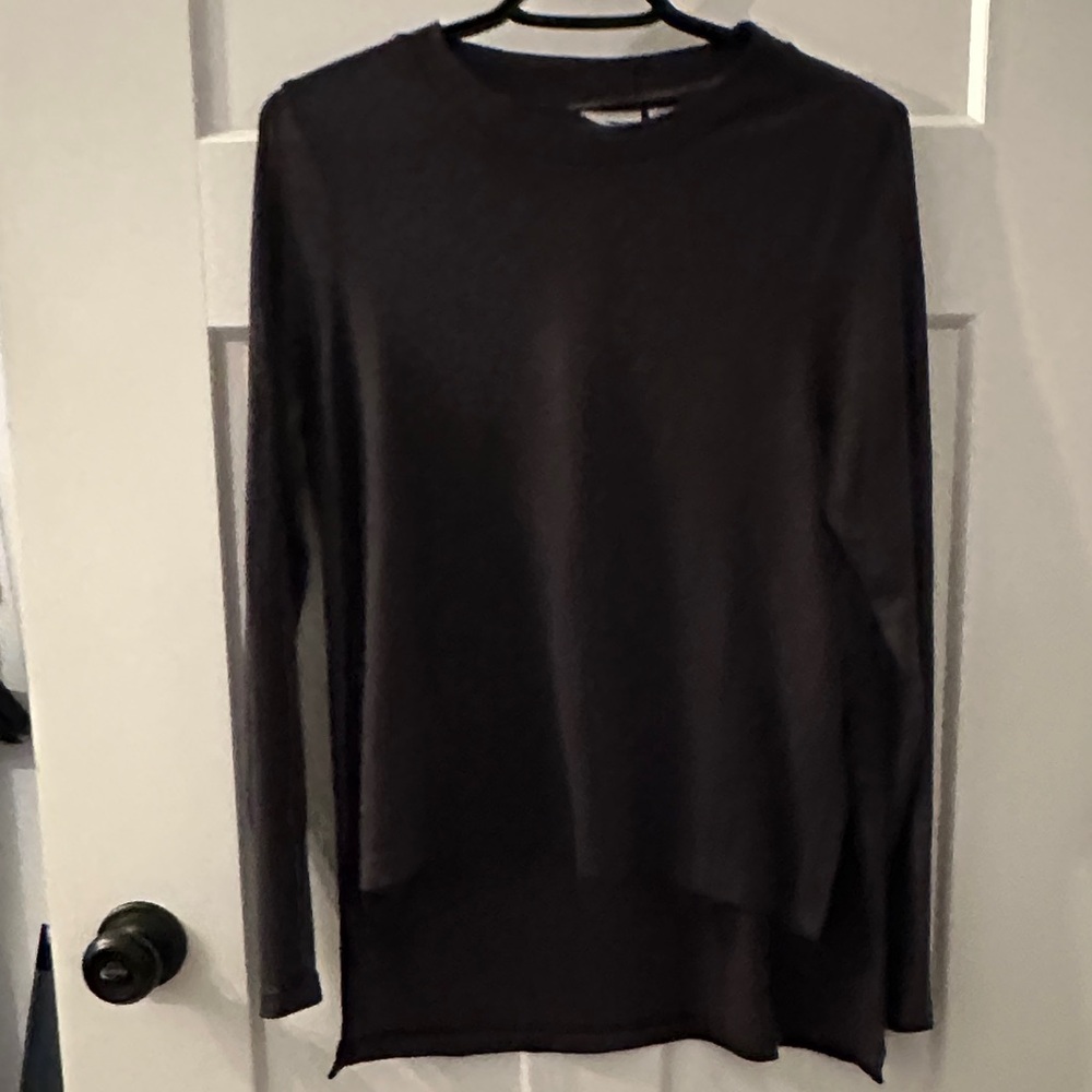Noisy May Charcoal Long Sleeve Top